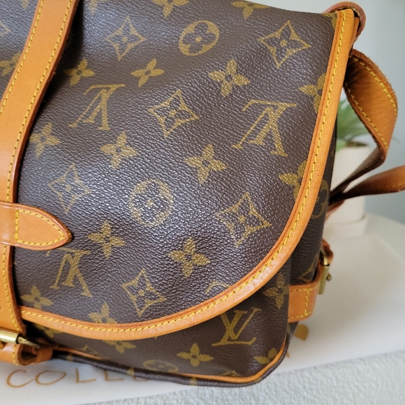 💕DISCONTINUED Very Rare Crossbody/Messenger Louis Vuitton Saumur 30 Monogram - Picture 12 of 16